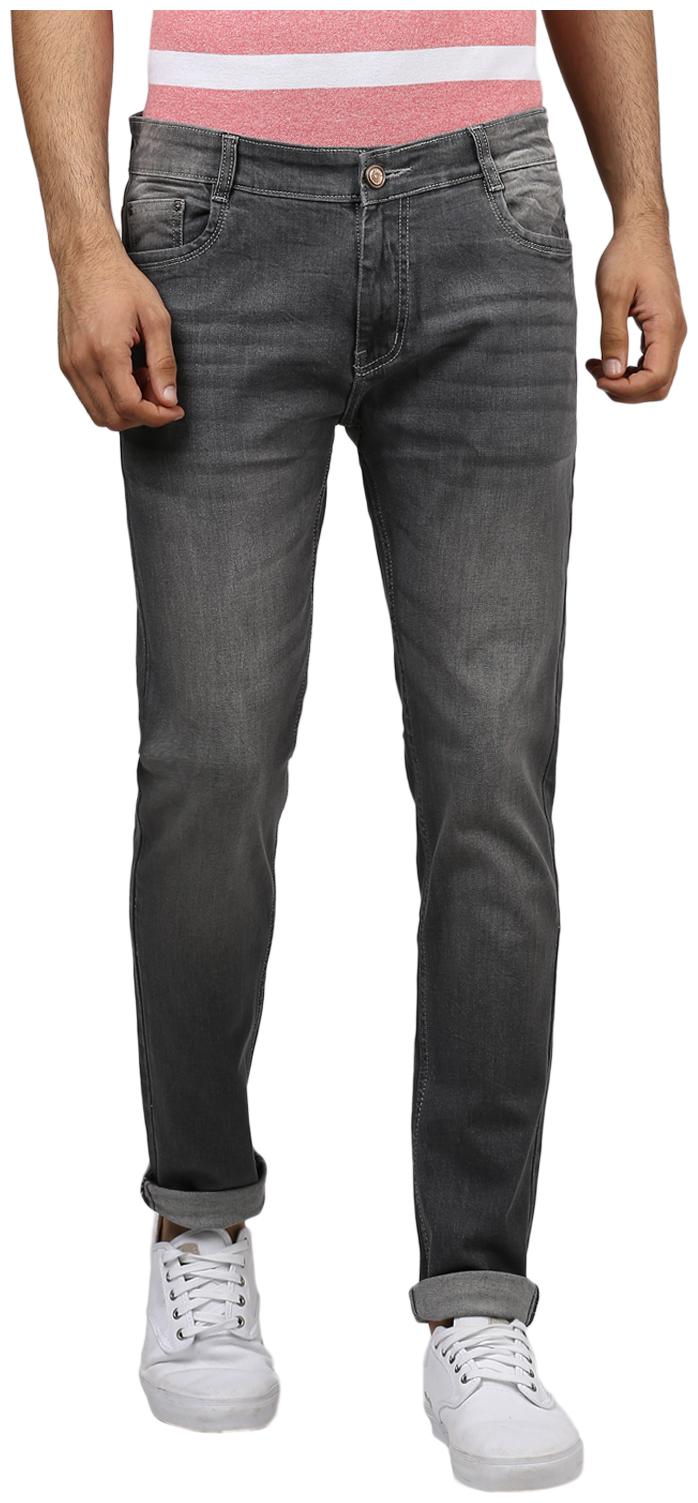 

BUKKL Men Grey Slim Fit Jeans