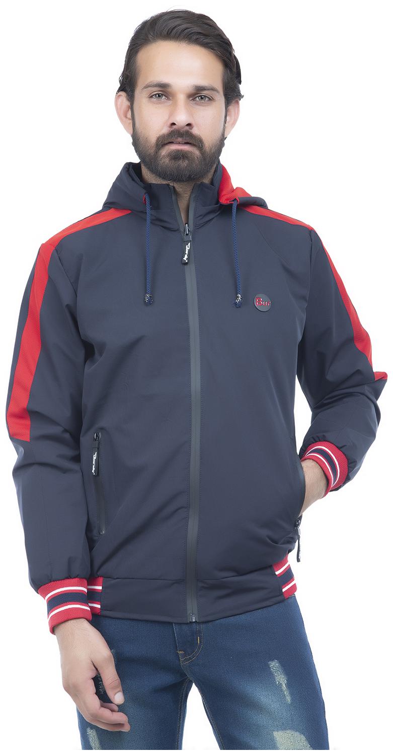 

Burdy Men Blue Solid Bomber jacket