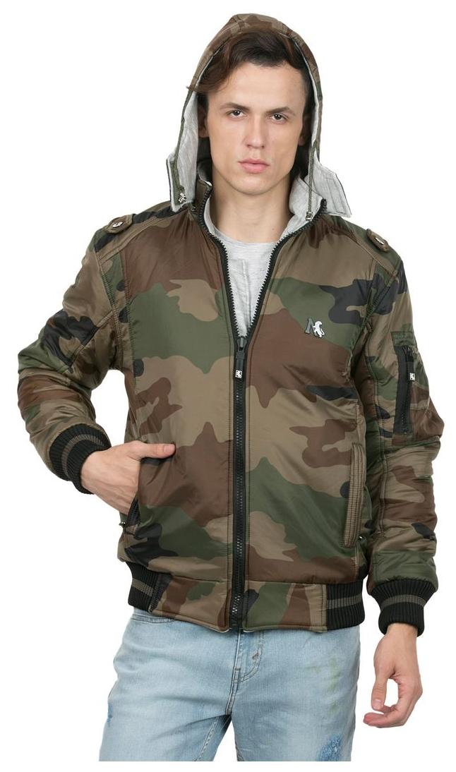 

BURDY FULL SLEEVE SOLID MEN S ARMY JACKET