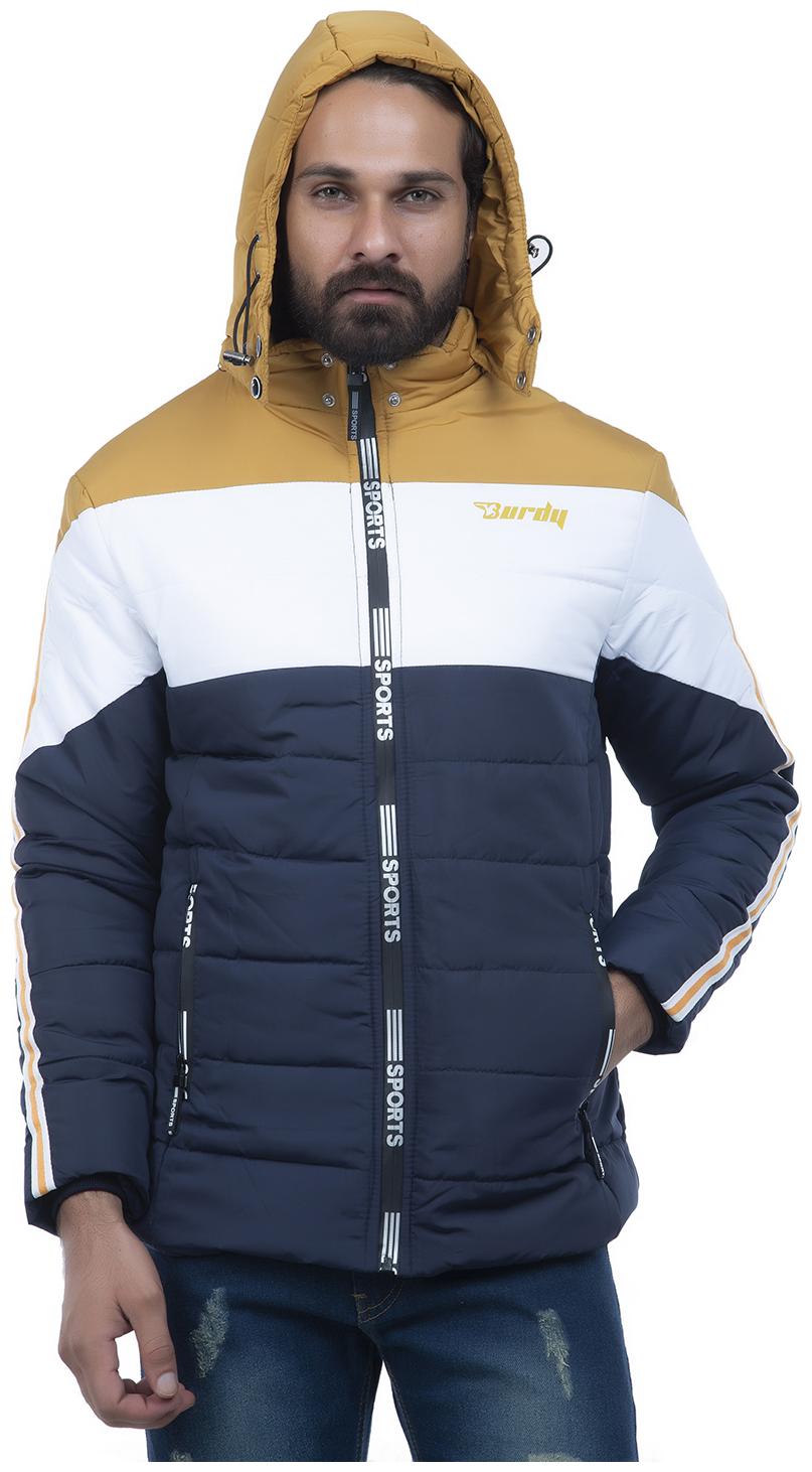 

Burdy Men Polyester Bomber Jacket Multi