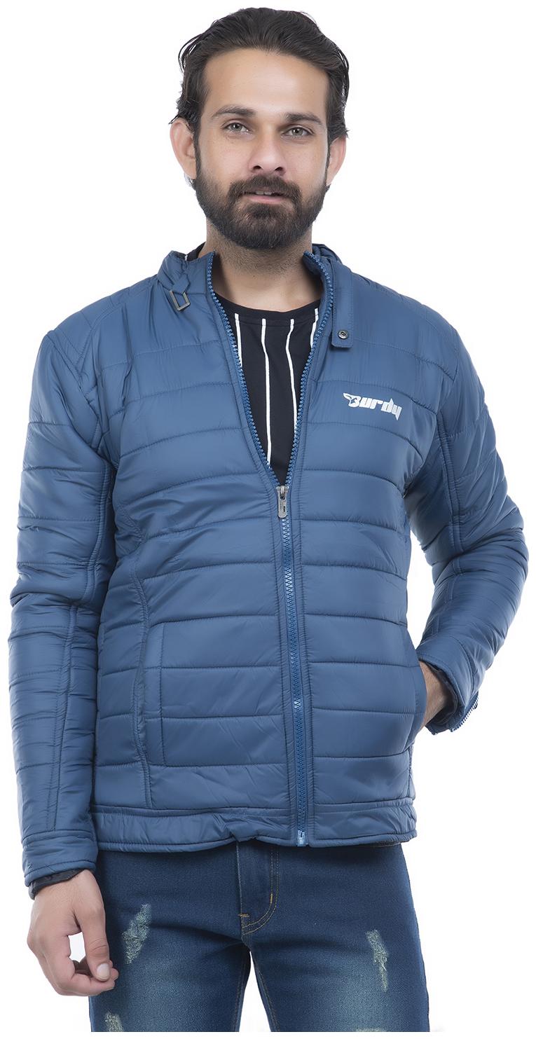 

Burdy Men Polyester Bomber Jacket Blue