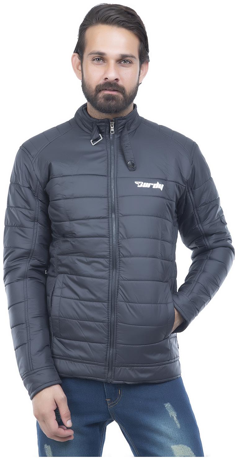 

Burdy Men Polyester Bomber Jacket Black