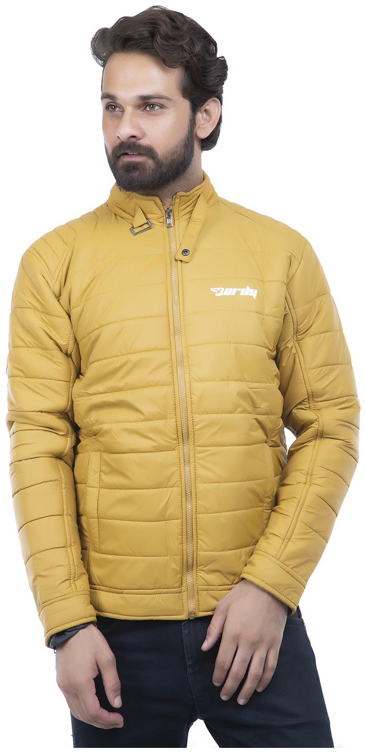 

Burdy Men Polyester Bomber Jacket Yellow
