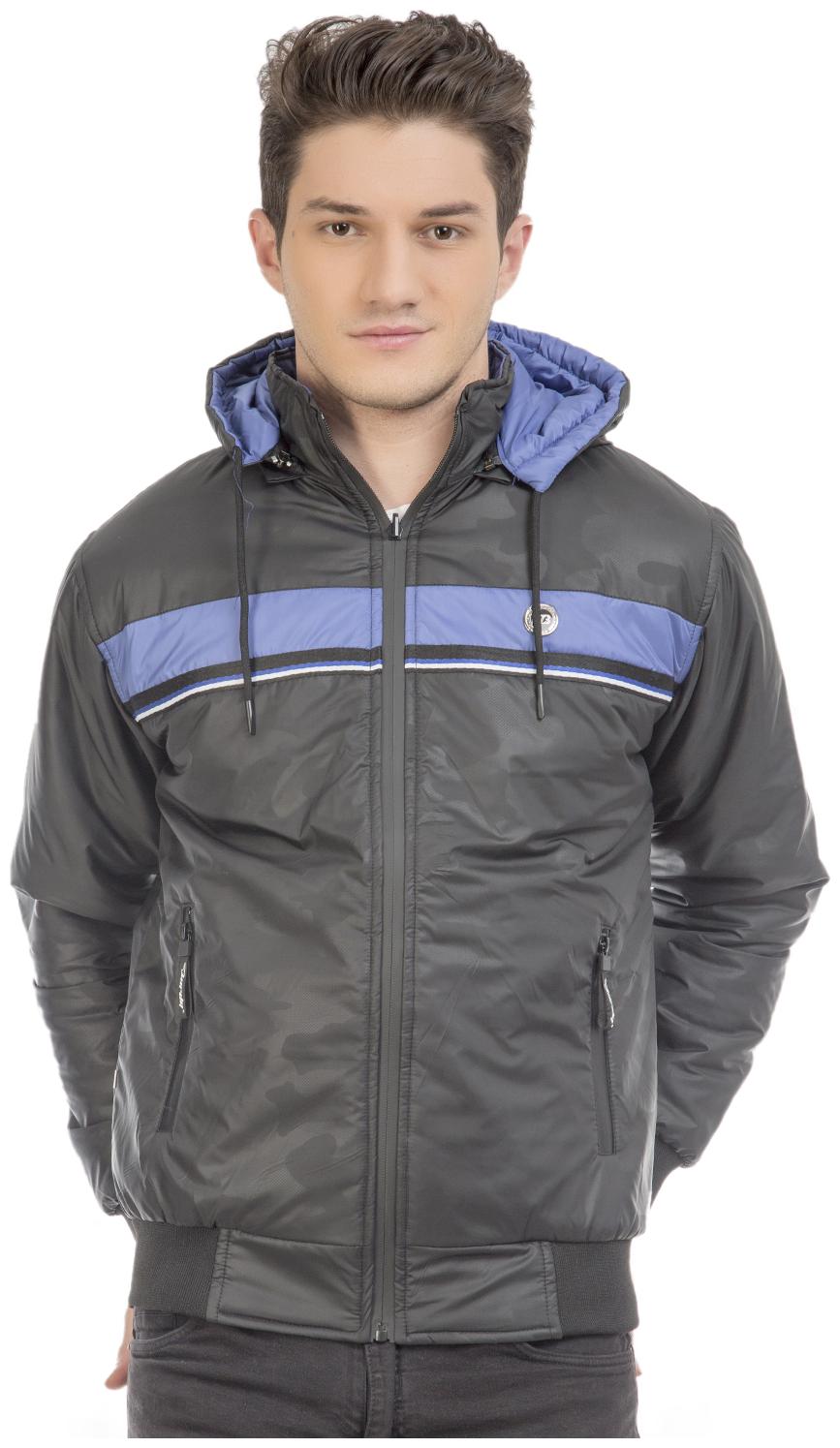 

Burdy Polyester Casual Men Reversible Jacket Black