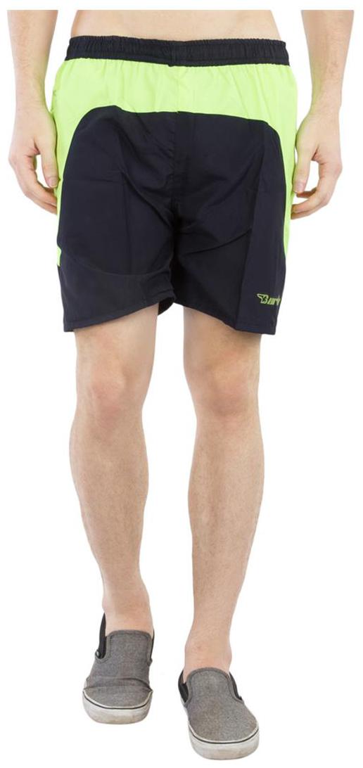 

BURDY Solid Men s Black Running Shorts