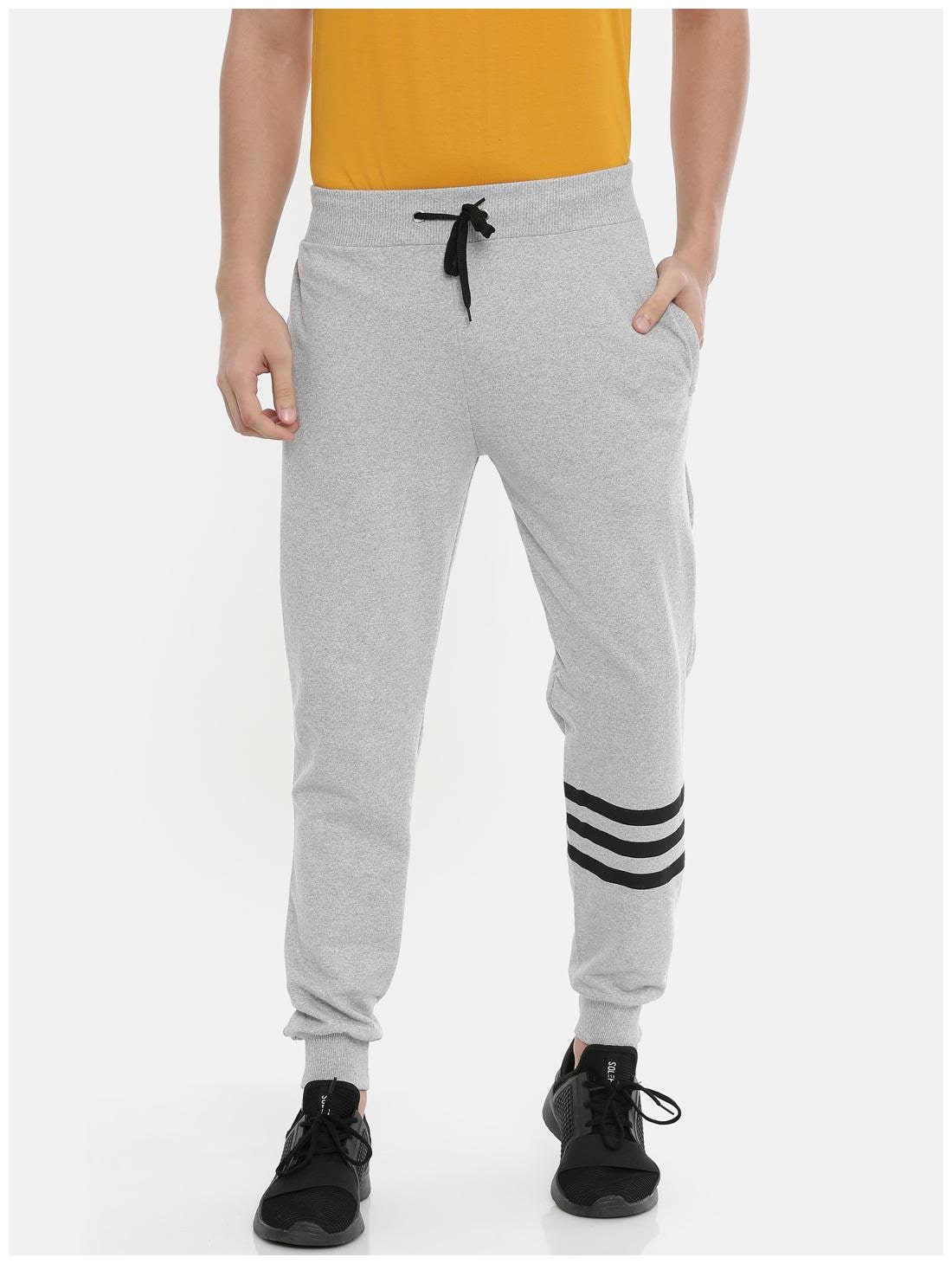 

Bushirt com Men Grey Solid Slim fit Joggers