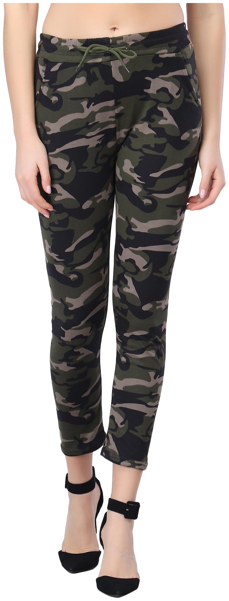 

BuyNewTrend Cotton Blend Printed Multi Color Track Pants For Women