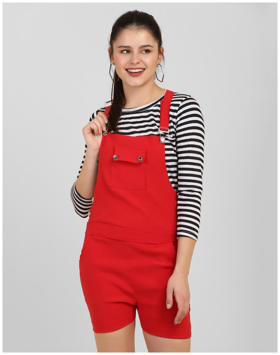 short dungaree dress for girl