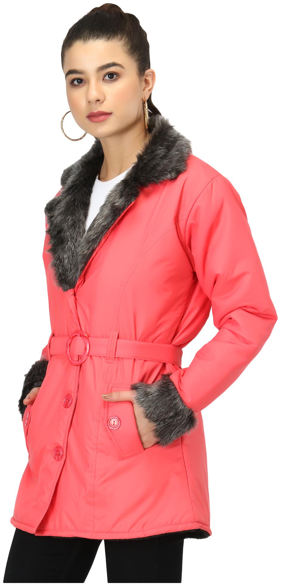 

BuyNewTrend Women Solid Bomber Jacket - Red