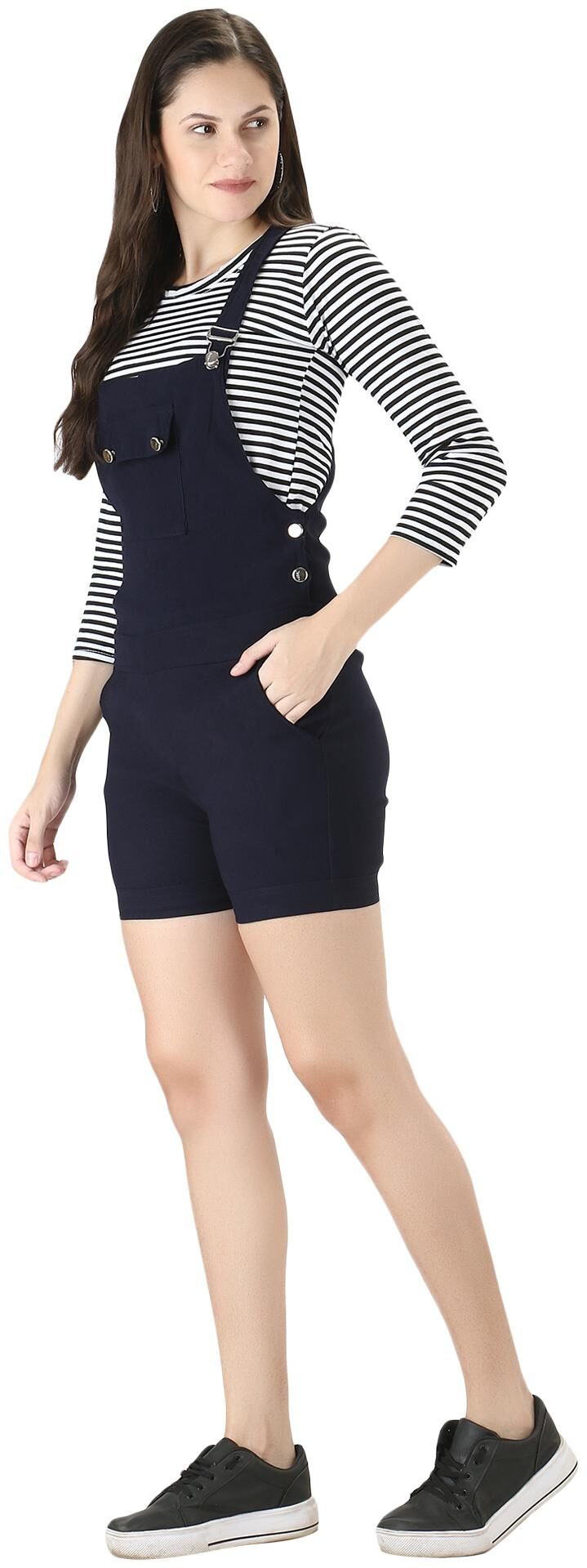 short dungaree dress for girl