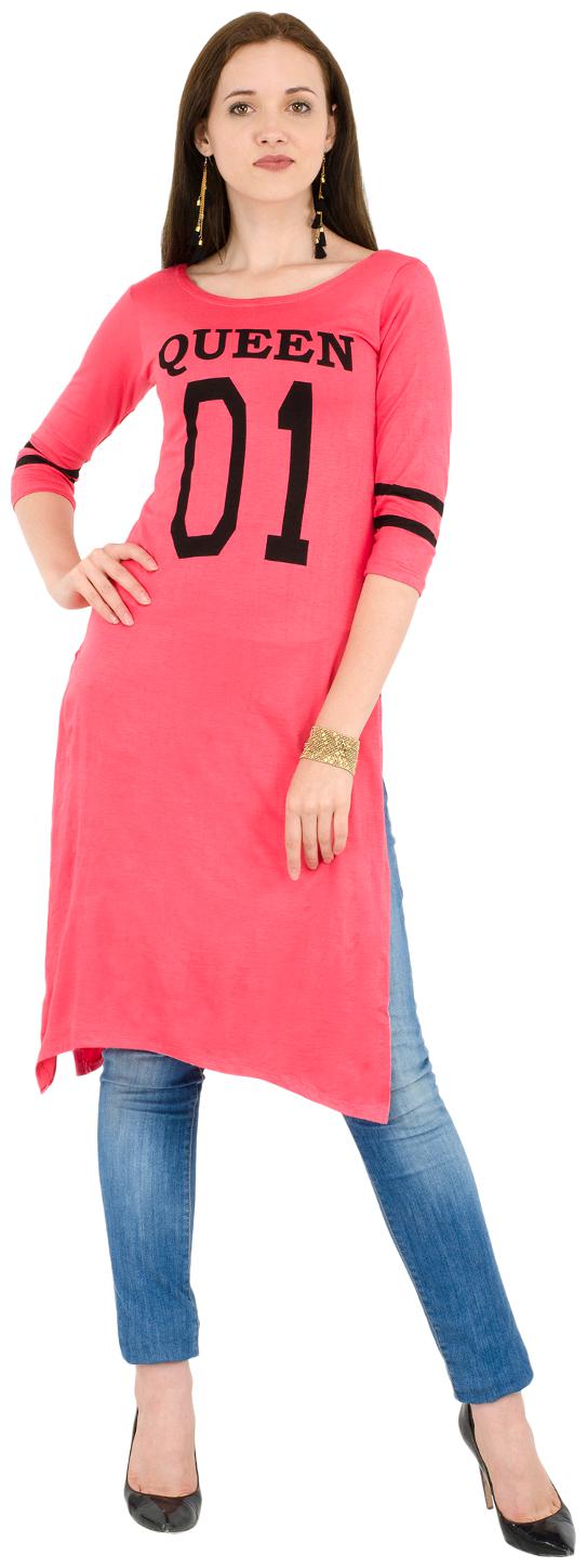 

BuyNewTrend Women Floral A-line top - Pink
