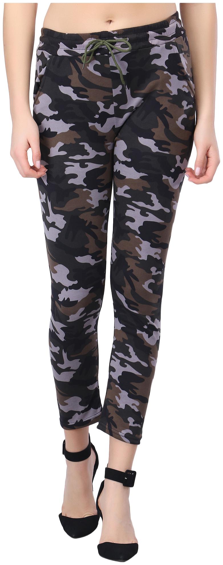 

BuyNewTrend Cotton Blend Printed Multi Color Track Pants For Women