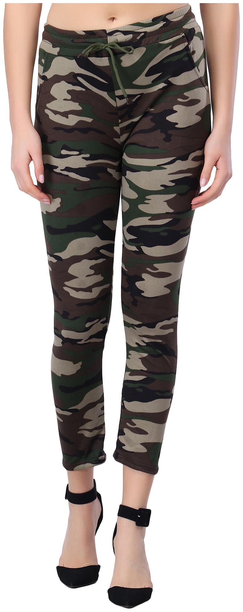 

BuyNewTrend Cotton Blend Printed Multi Color Track Pants For Women