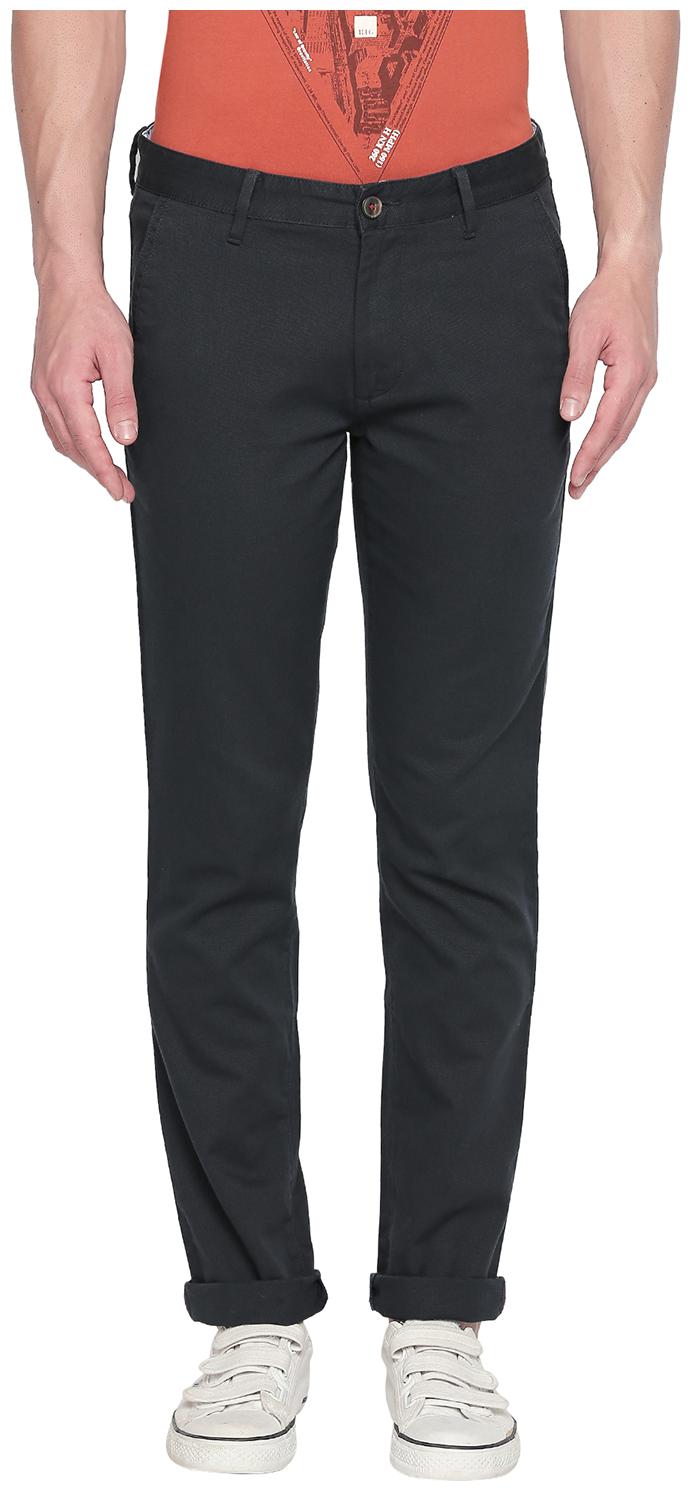 

Byford By Pantaloons Men Blue Solid Slim fit Regular trousers