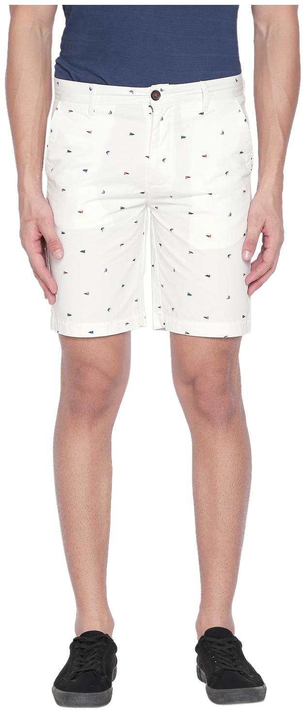 

Byford By Pantaloons Men White Slim Fit Regular Shorts