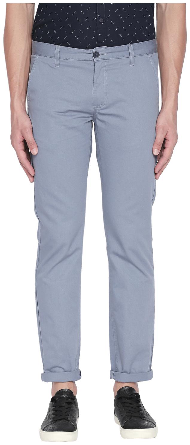 

Byford By Pantaloons Men Blue Solid Slim fit Regular trousers