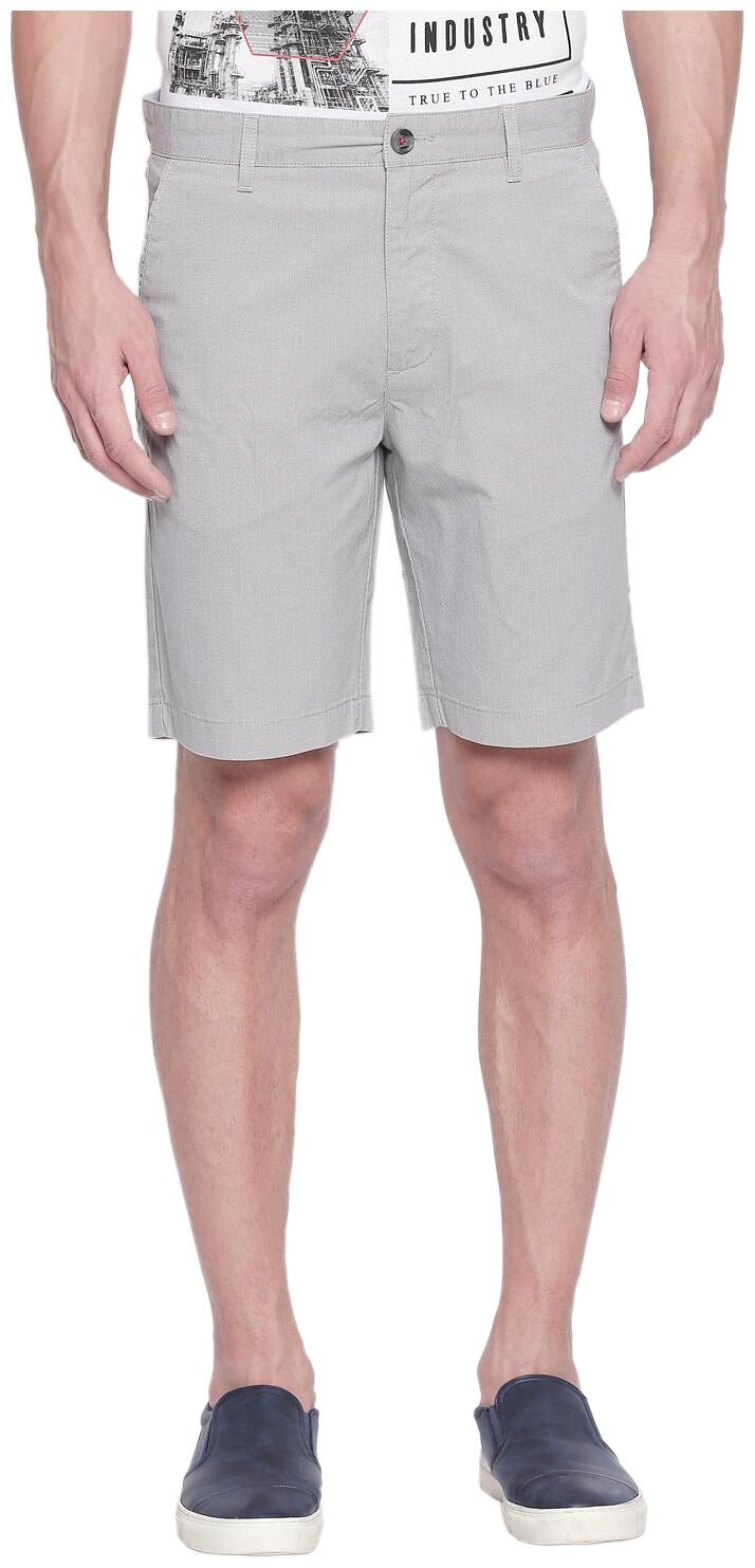 

Byford By Pantaloons Men Grey Slim Fit Regular Shorts