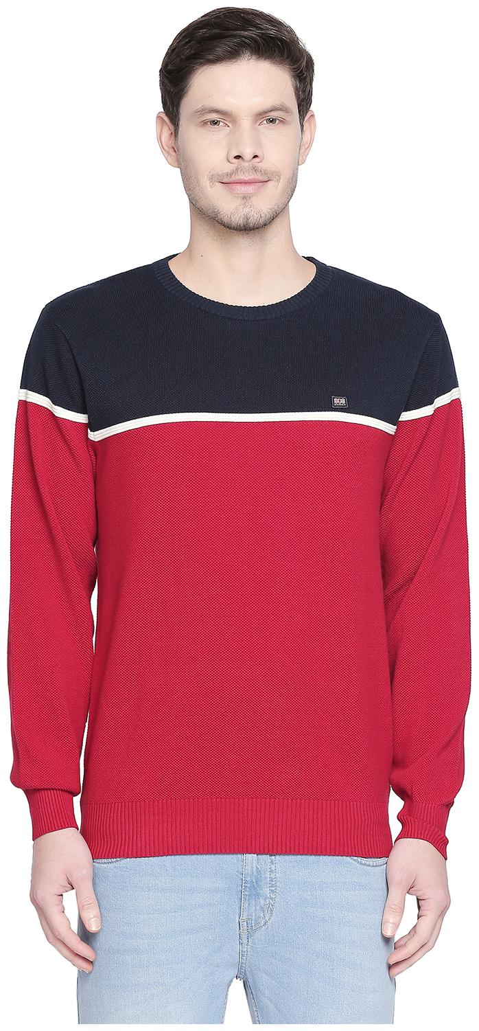 

Byford By Pantaloons Cotton Men Red Pullover