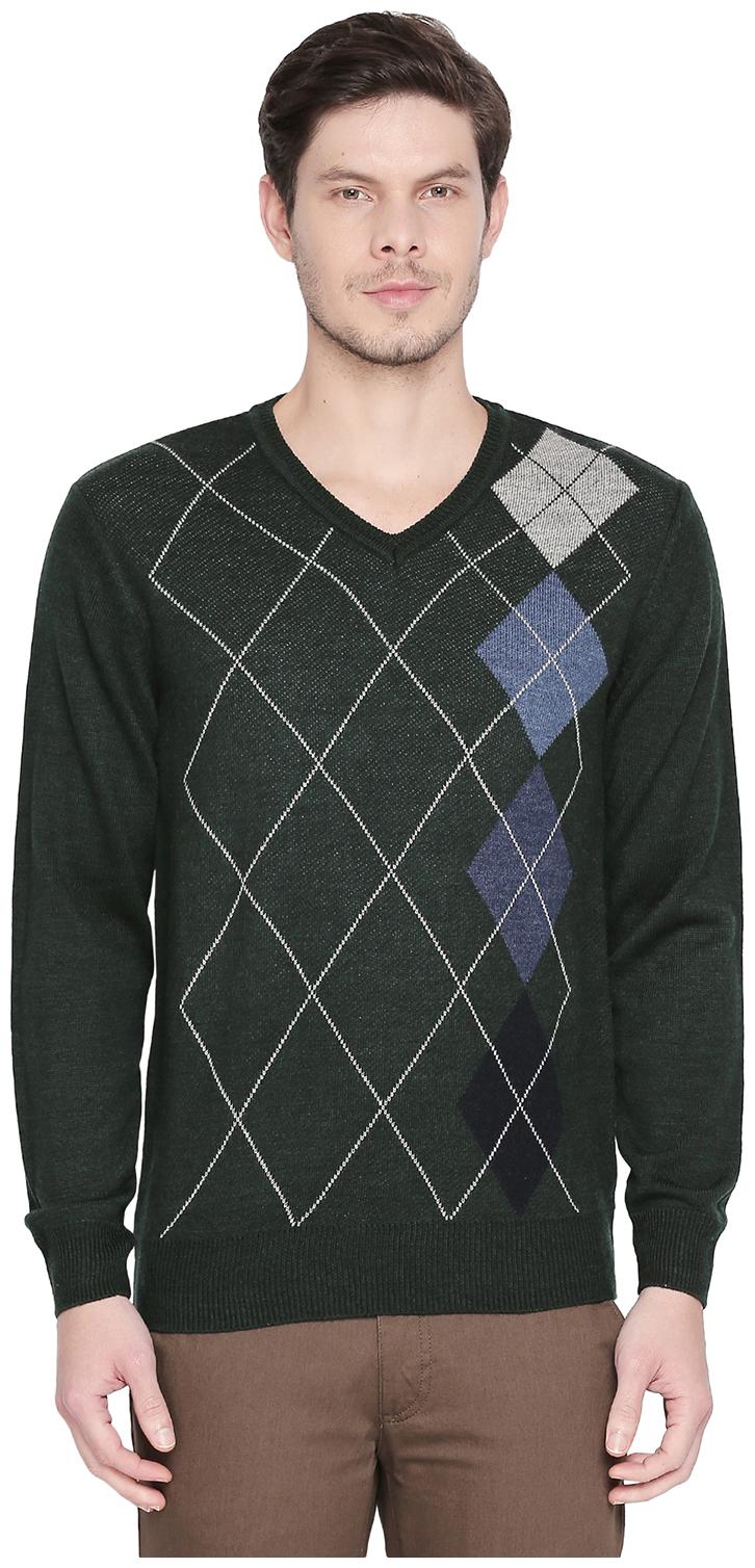 

Byford By Pantaloons Viscose Rayon Men Green Pullover