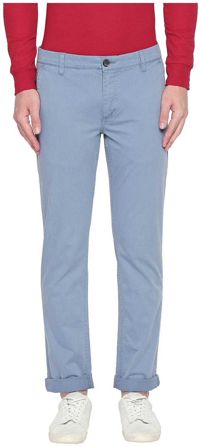 

Byford by Pantaloons Men Blue Solid Slim fit Regular trousers