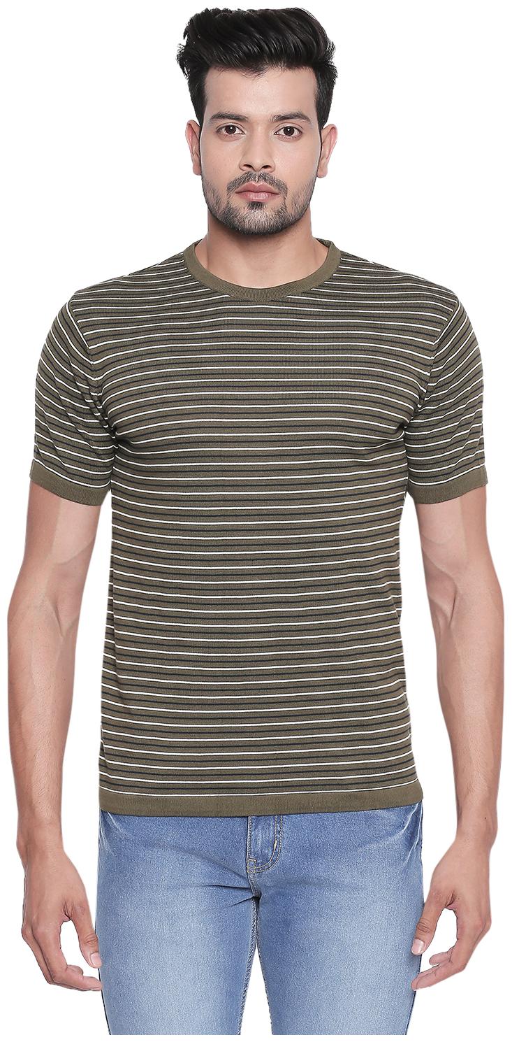

Byford By Pantaloons Men Green Regular fit Cotton Round neck T-Shirt - Pack Of 1