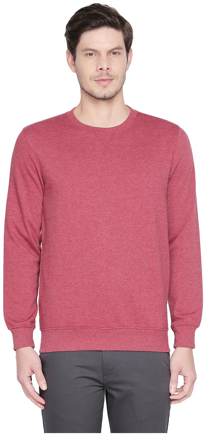 

Byford By Pantaloons Cotton Solid Men Grey Sweatshirt
