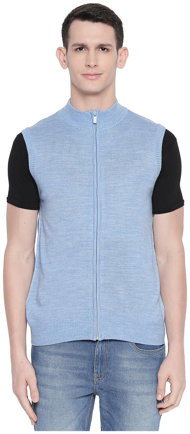 

Byford By Pantaloons Viscose Rayon Men Blue Pullover