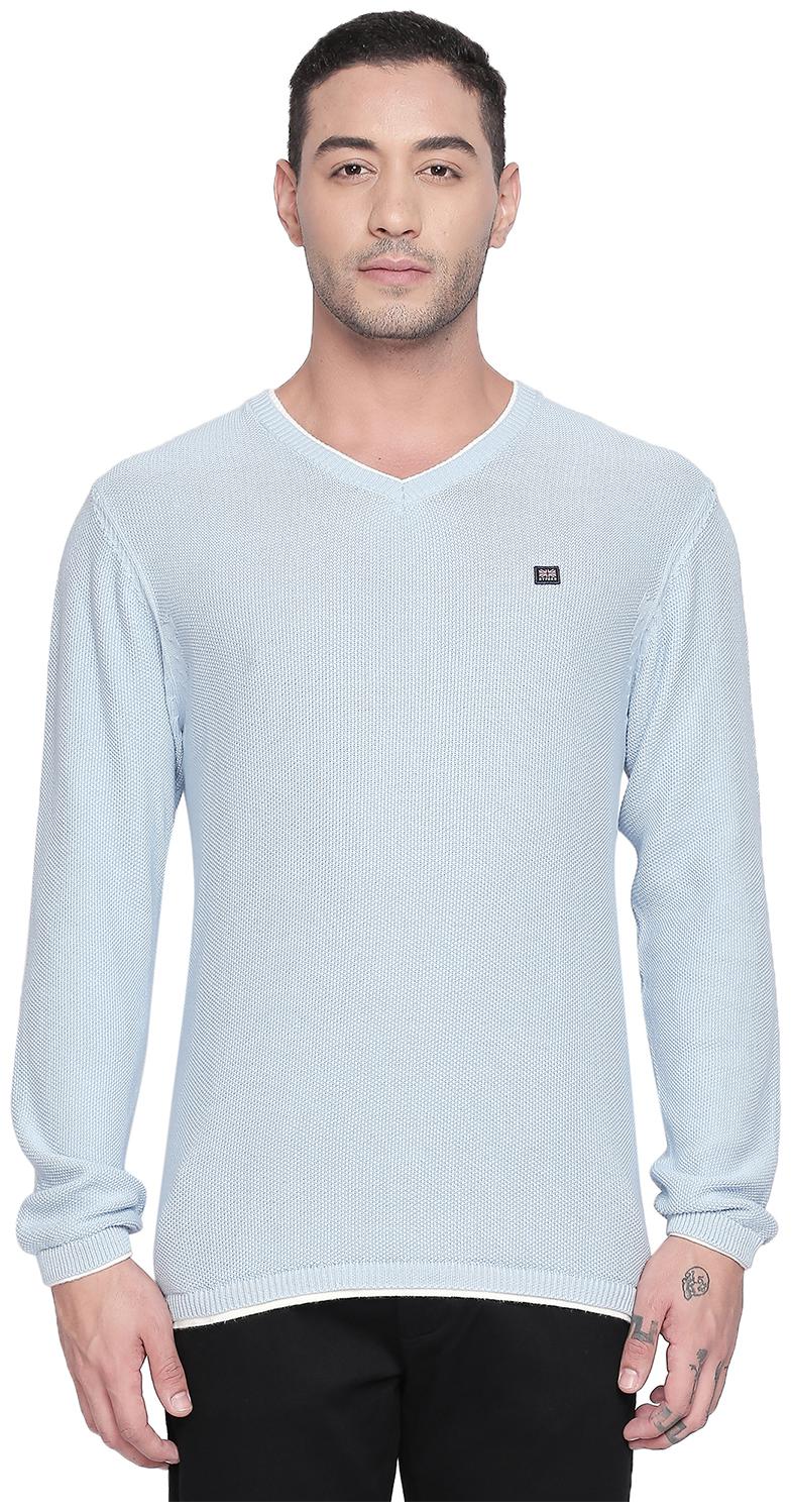 

Byford By Pantaloons Men Blue V neck Pullover