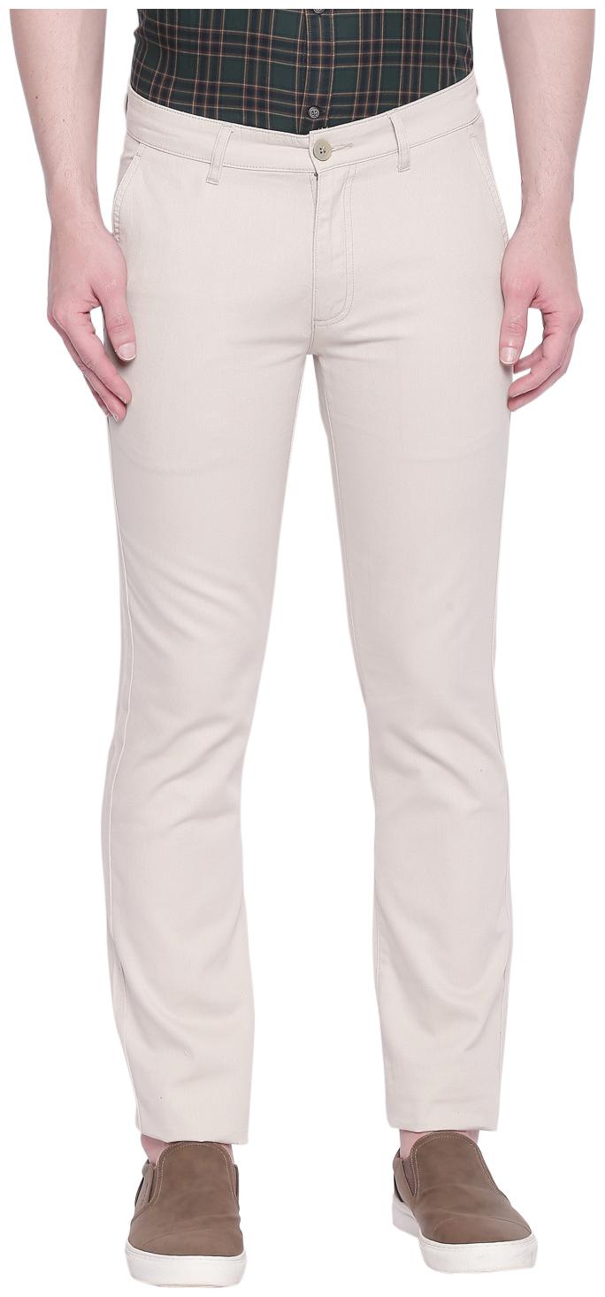 

Byford By Pantaloons Men Cream Solid Regular fit Regular trousers