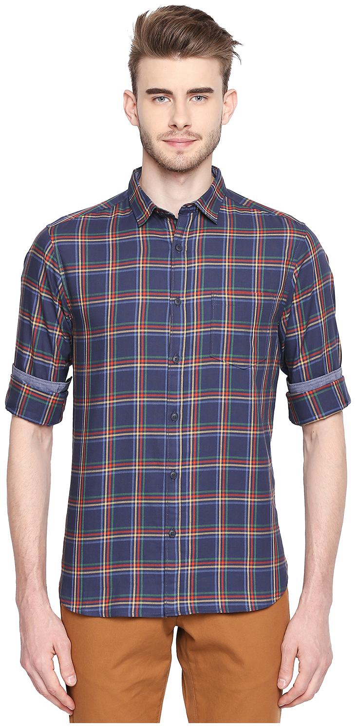 

Byford by Pantaloons Men Black Checked Slim Fit Casual Shirt