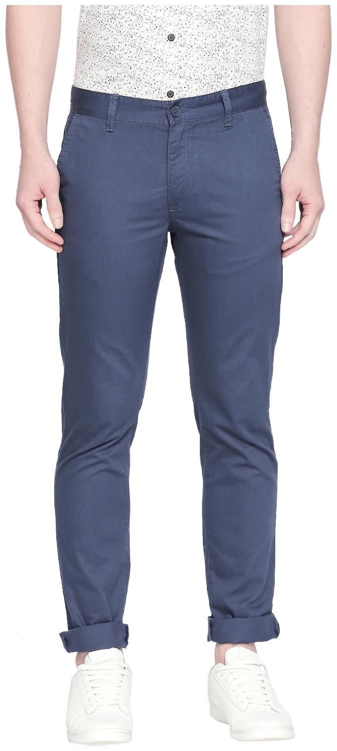 

Byford By Pantaloons Men Blue Solid Slim fit Regular trousers