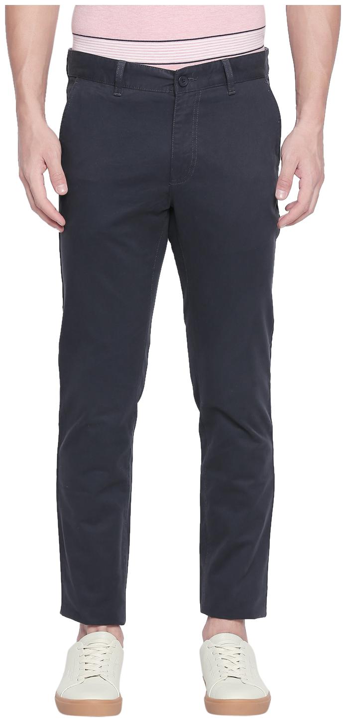 

Byford By Pantaloons Men Blue Solid Regular fit Regular trousers