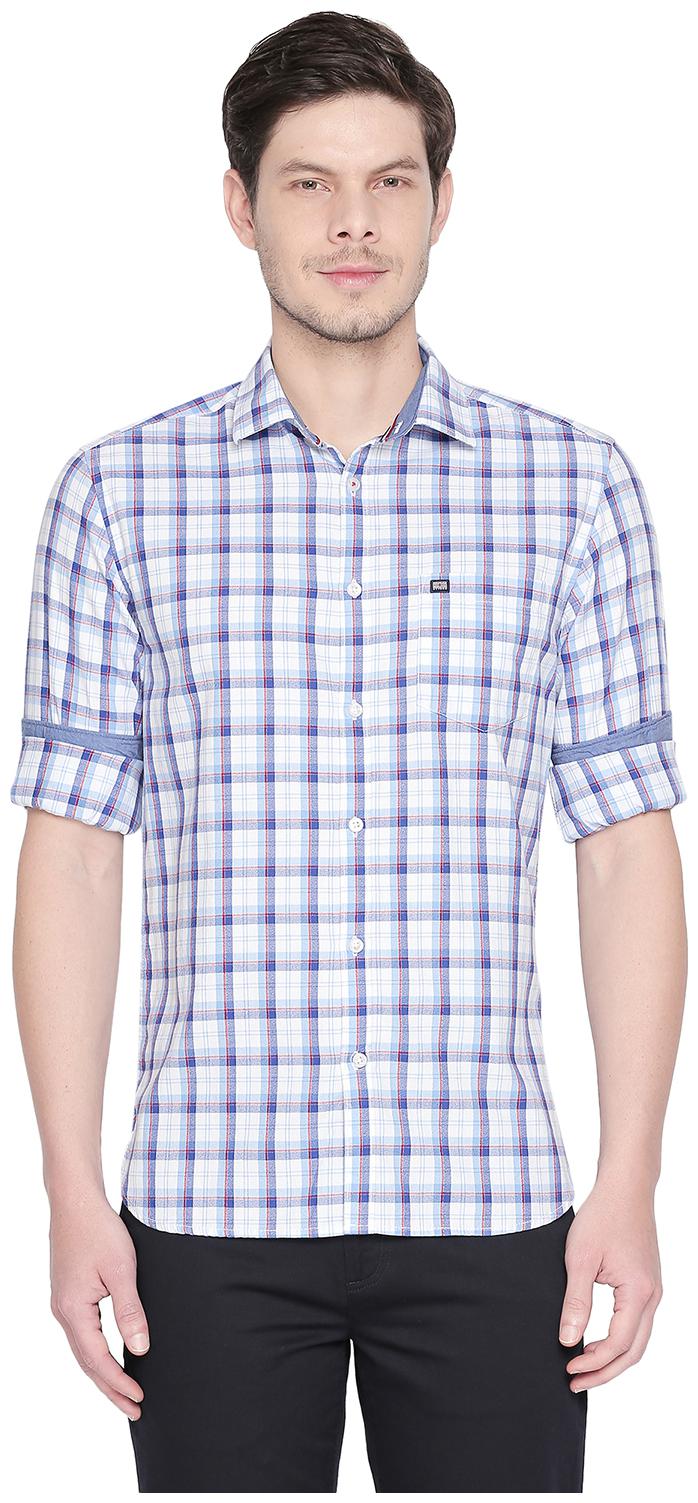 

Byford by Pantaloons Men Multi Checked Slim Fit Casual Shirt