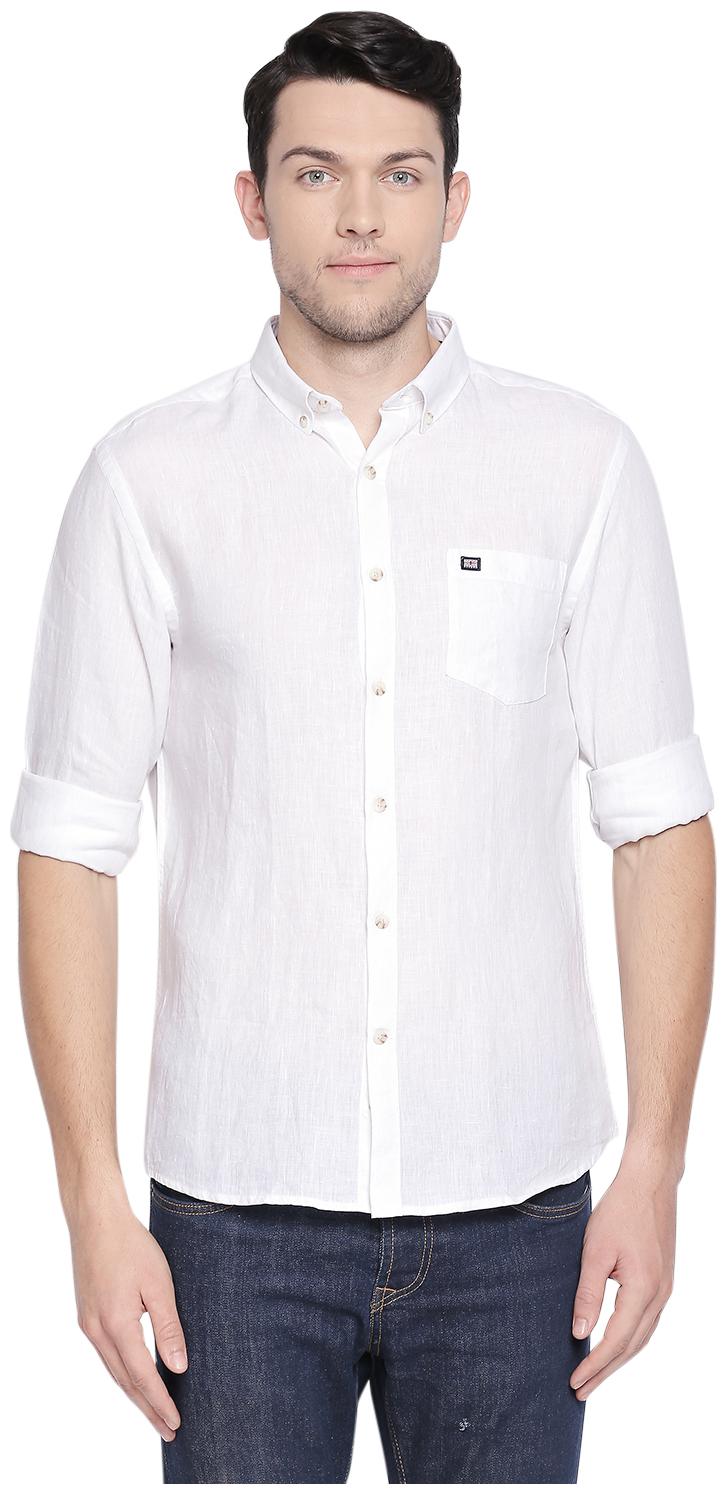 

Byford By Pantaloons Men White Solid Regular Fit Casual Shirt