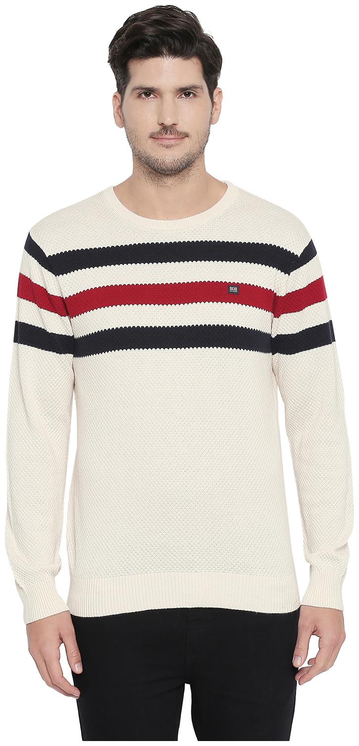 

Byford By Pantaloons Cotton Men Grey Pullover