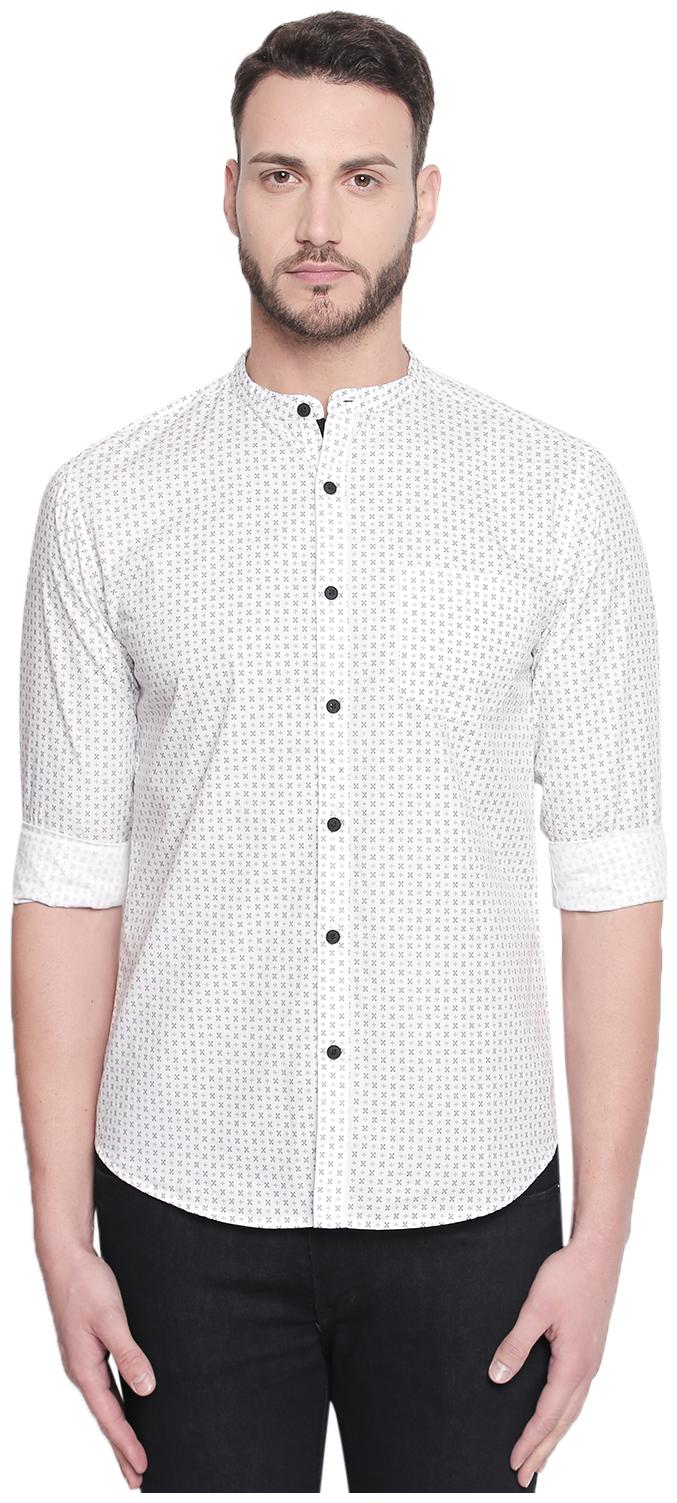

Byford by Pantaloons Men Blue Printed Slim Fit Casual Shirt
