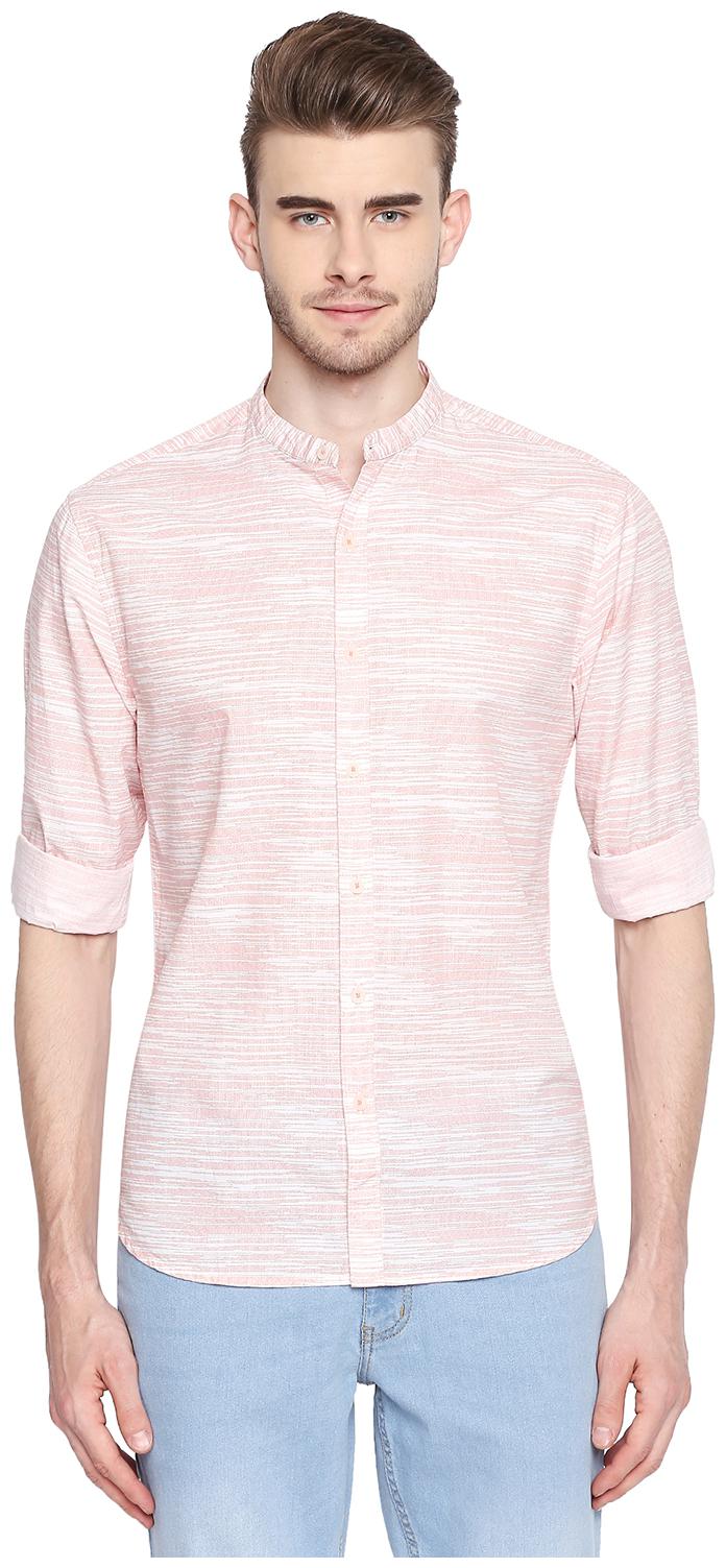 

Byford by Pantaloons Men Orange Printed Slim Fit Casual Shirt