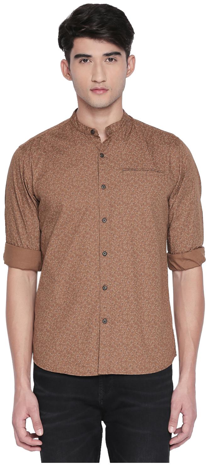 

Byford By Pantaloons Men Brown Printed Regular Fit Casual Shirt