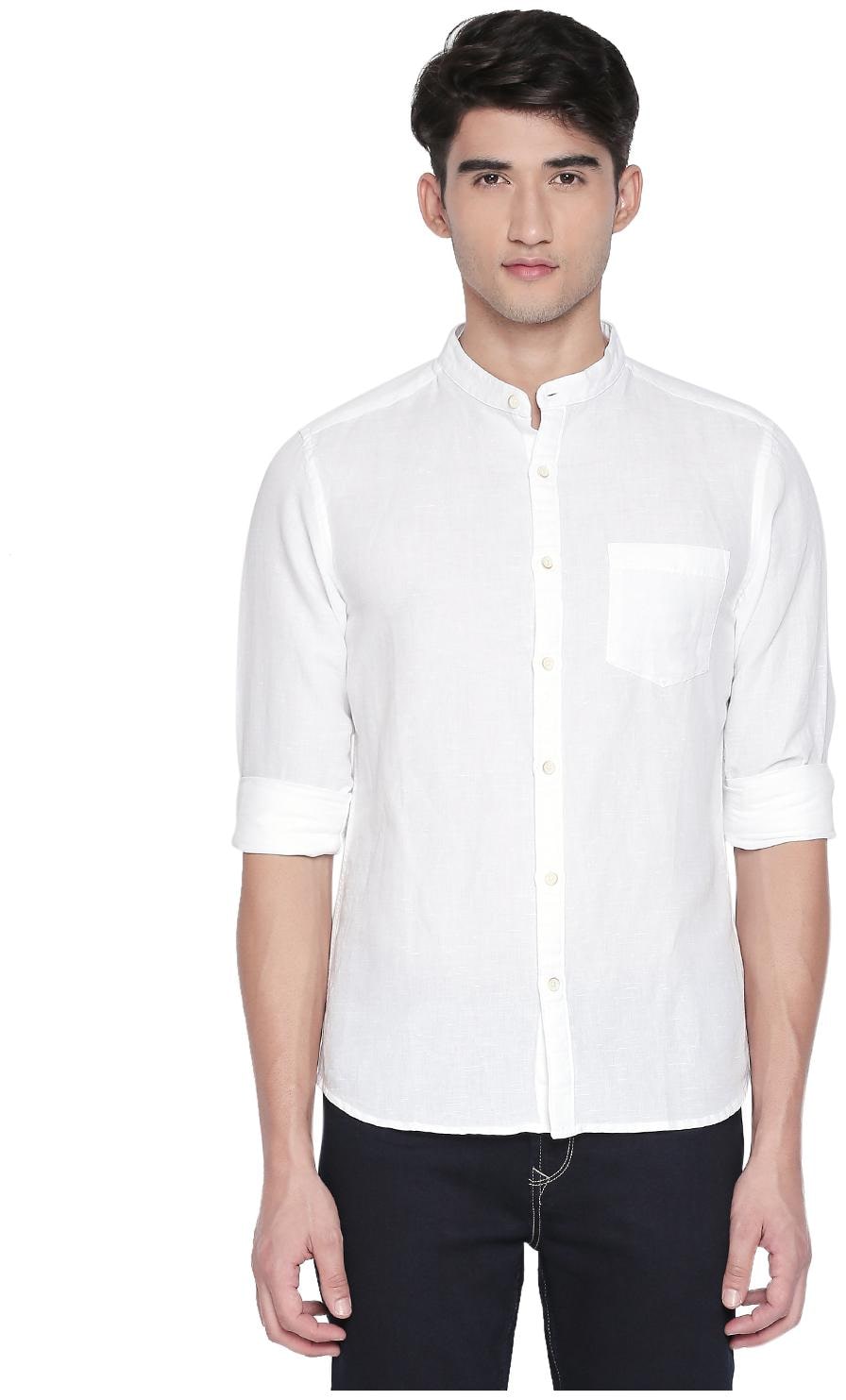 

Byford By Pantaloons Men White Solid Regular Fit Casual Shirt