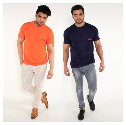 

Caesar Men Multi Slim fit Polyester Round neck T-Shirt - Pack Of 2