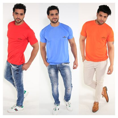 

Caesar Men Multi Slim fit Polyester Round neck T-Shirt - Pack Of 3