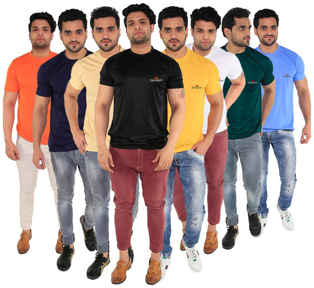 

Caesar Men Multi Slim fit Polyester Round neck T-Shirt - Pack Of 5