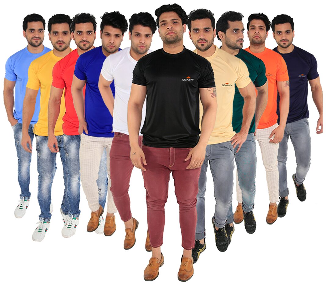 

Caesar Men Multi Slim fit Polyester Round neck T-Shirt - Pack Of 5