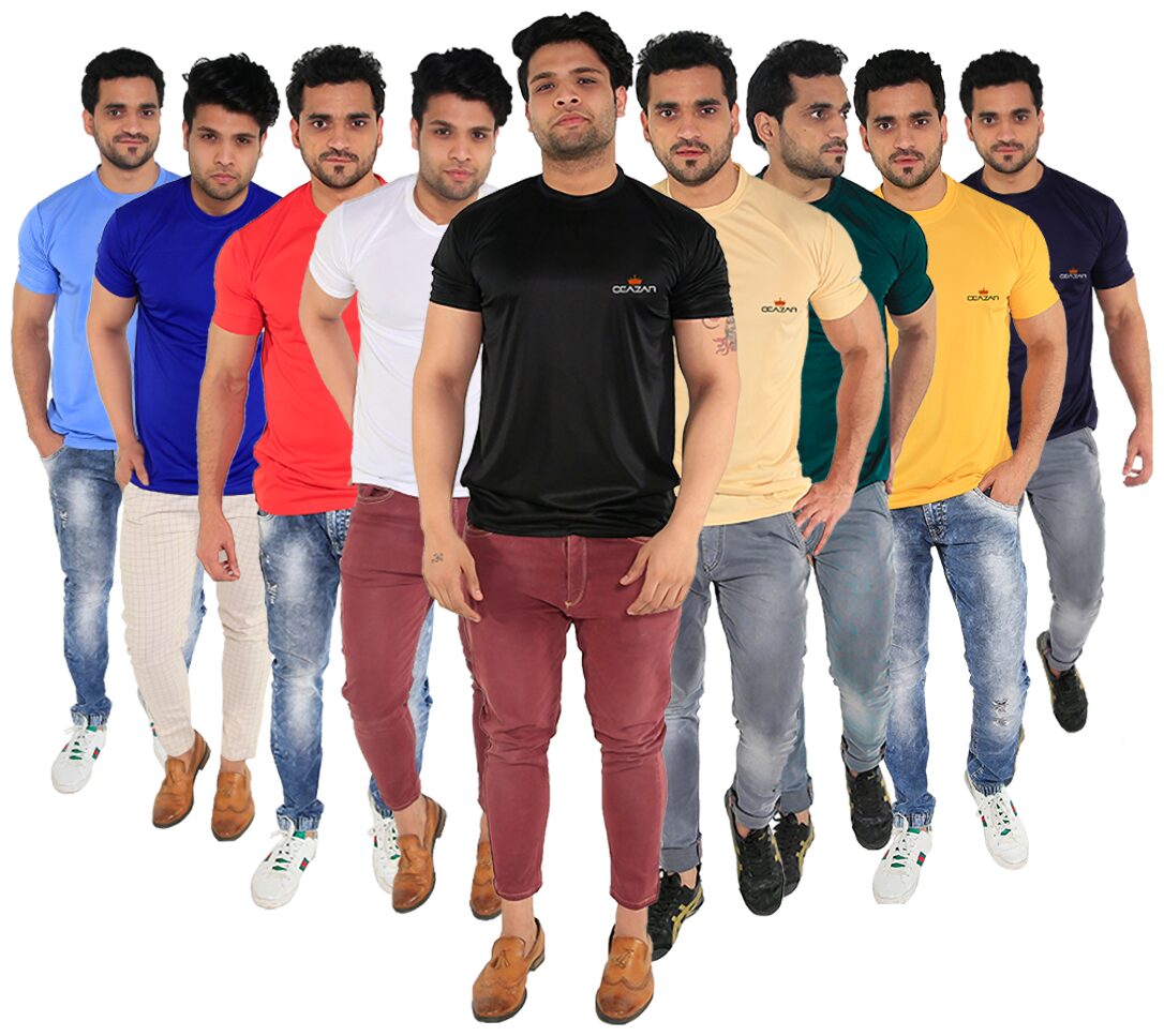 

Caesar Men Multi Slim fit Polyester Round neck T-Shirt - Pack Of 5