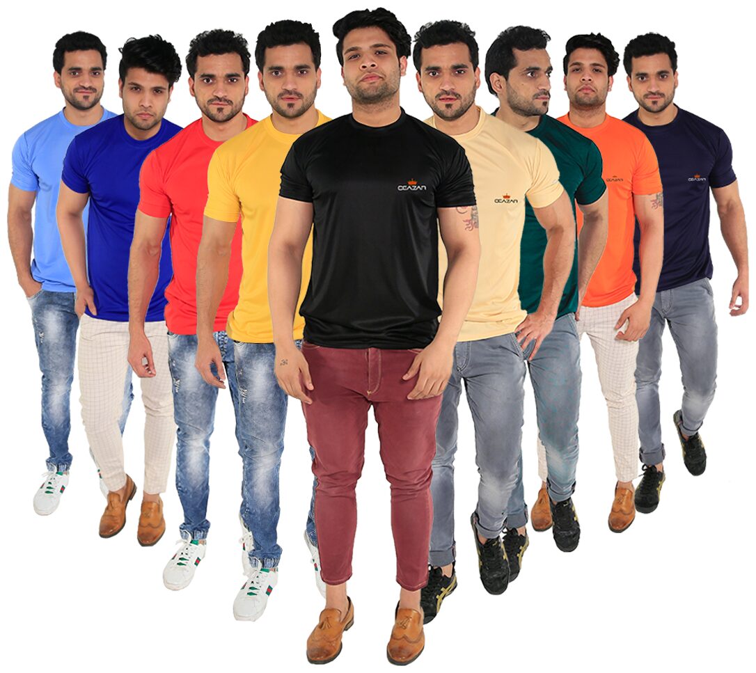 

Caesar Men Multi Slim fit Polyester Round neck T-Shirt - Pack Of 5