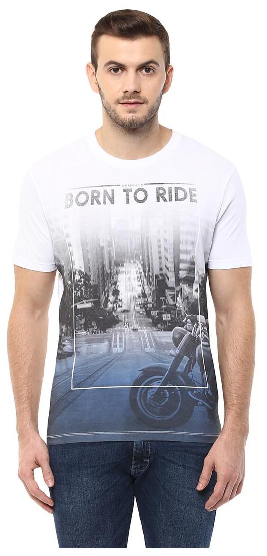 

Wrangler Men Grey Regular fit Cotton Round neck T-Shirt - Pack Of 1