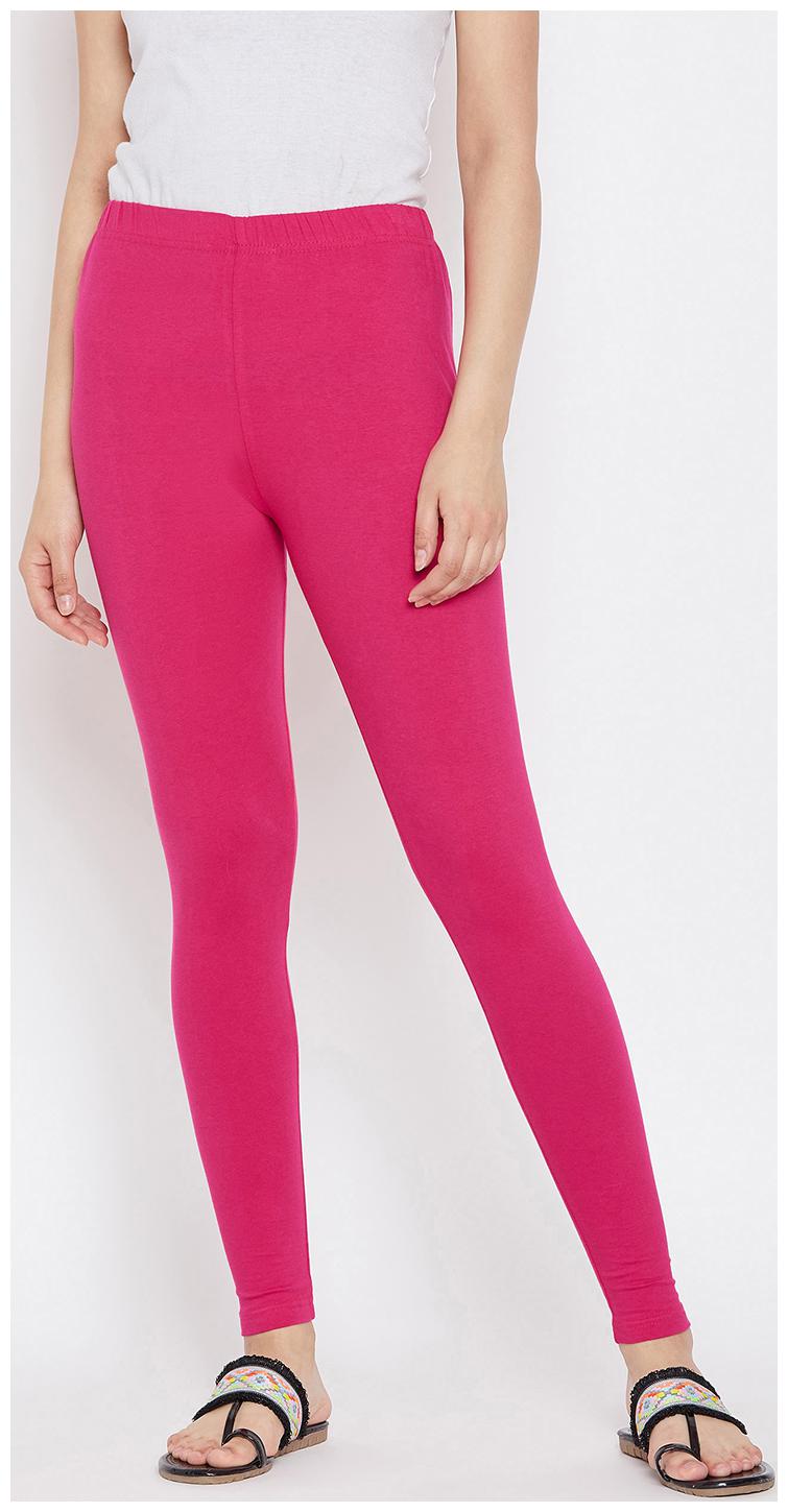 

Camey Women Ankle Length Cotton Lycra Legging Pink