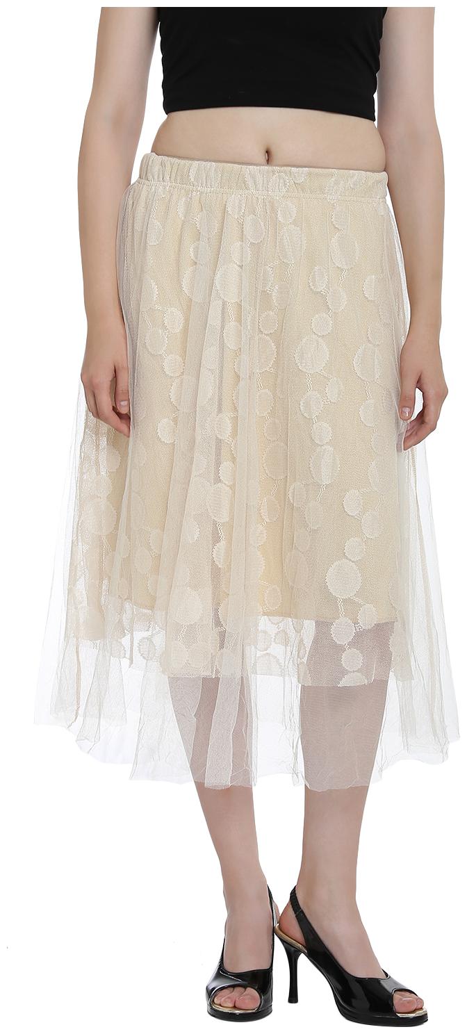 

Camey Women s High Low Mesh Net Lace Overlay Maxi Skirt
