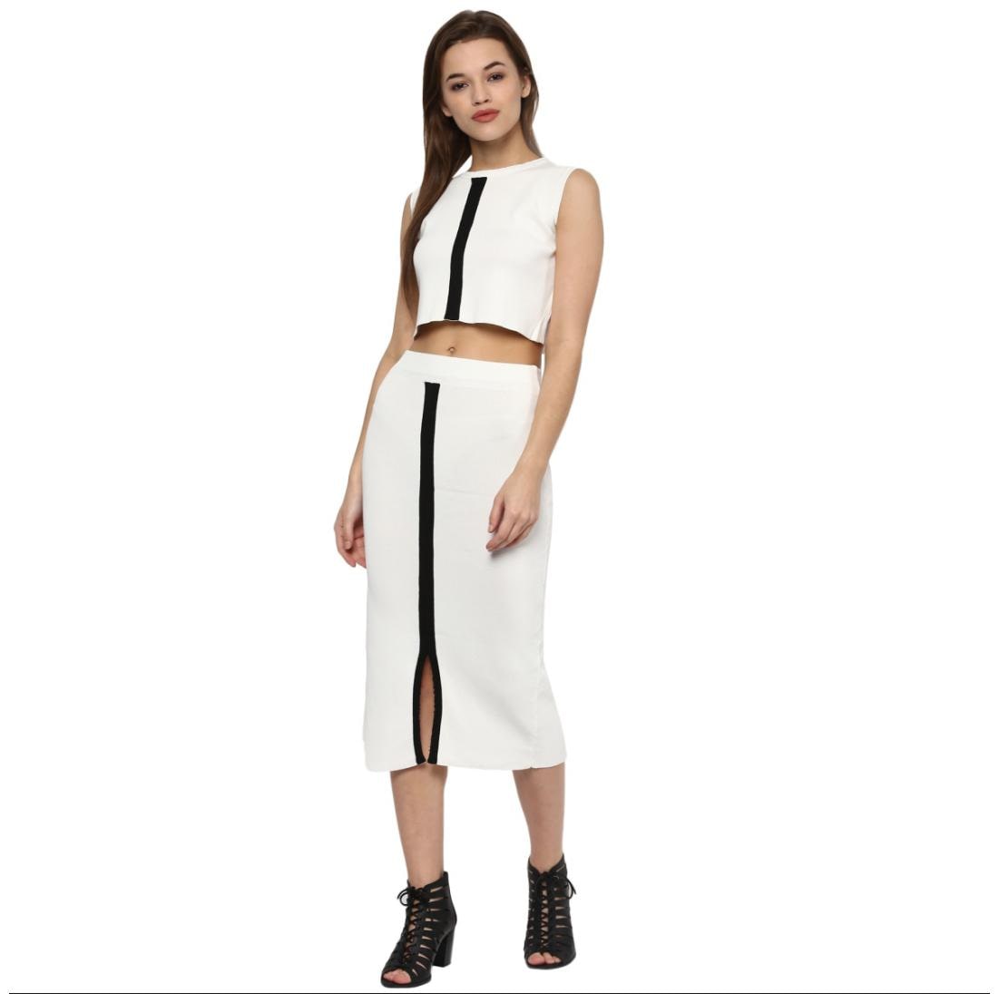 

Camey women winter top skirt set