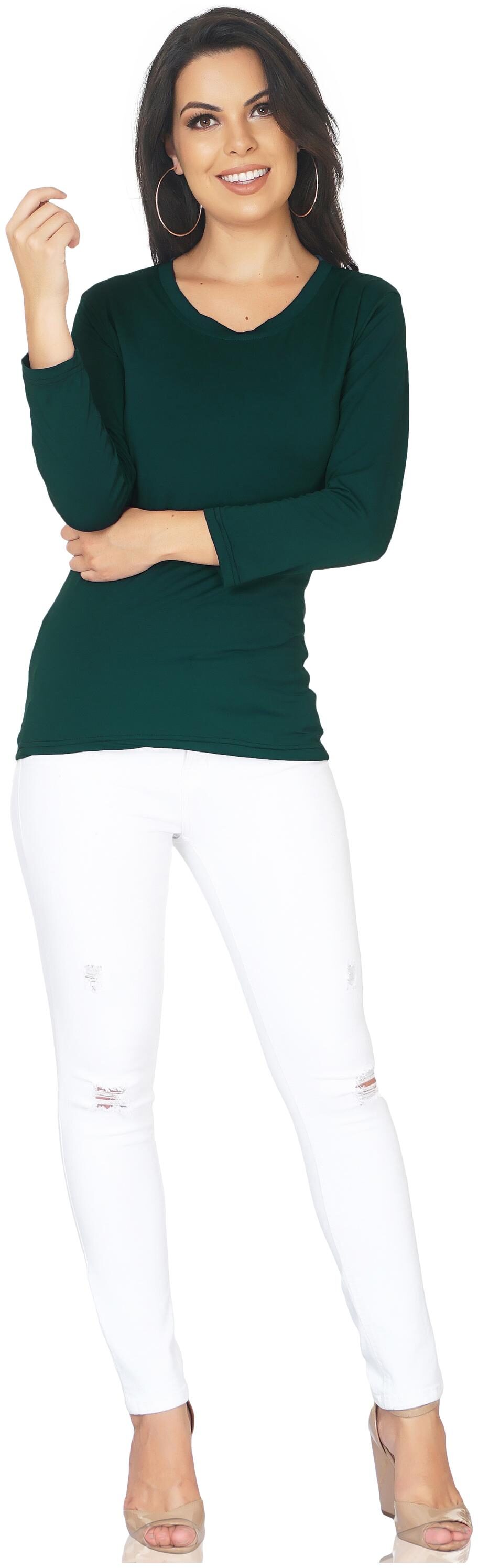 

CAMILLA MAX Women Green Regular fit V neck Cotton Tank top